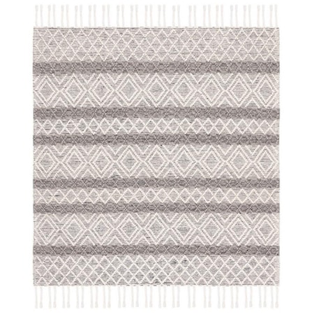 Safavieh 6 x 6 ft. Natura Square Hand Woven Rug Ivory & Charcoal NAT344A-6SQ